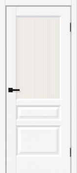 Межкомнатная дверь ПЭТ Неоклассик-35 White Silk