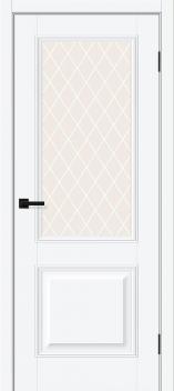 Межкомнатная дверь ПЭТ Классик-13 White Silk