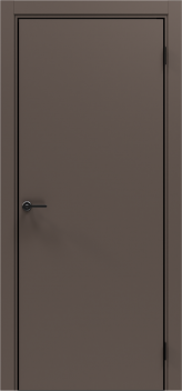 Дверь Porta 50 4AB Keramik Brown с черной алюминиевой кромкой
